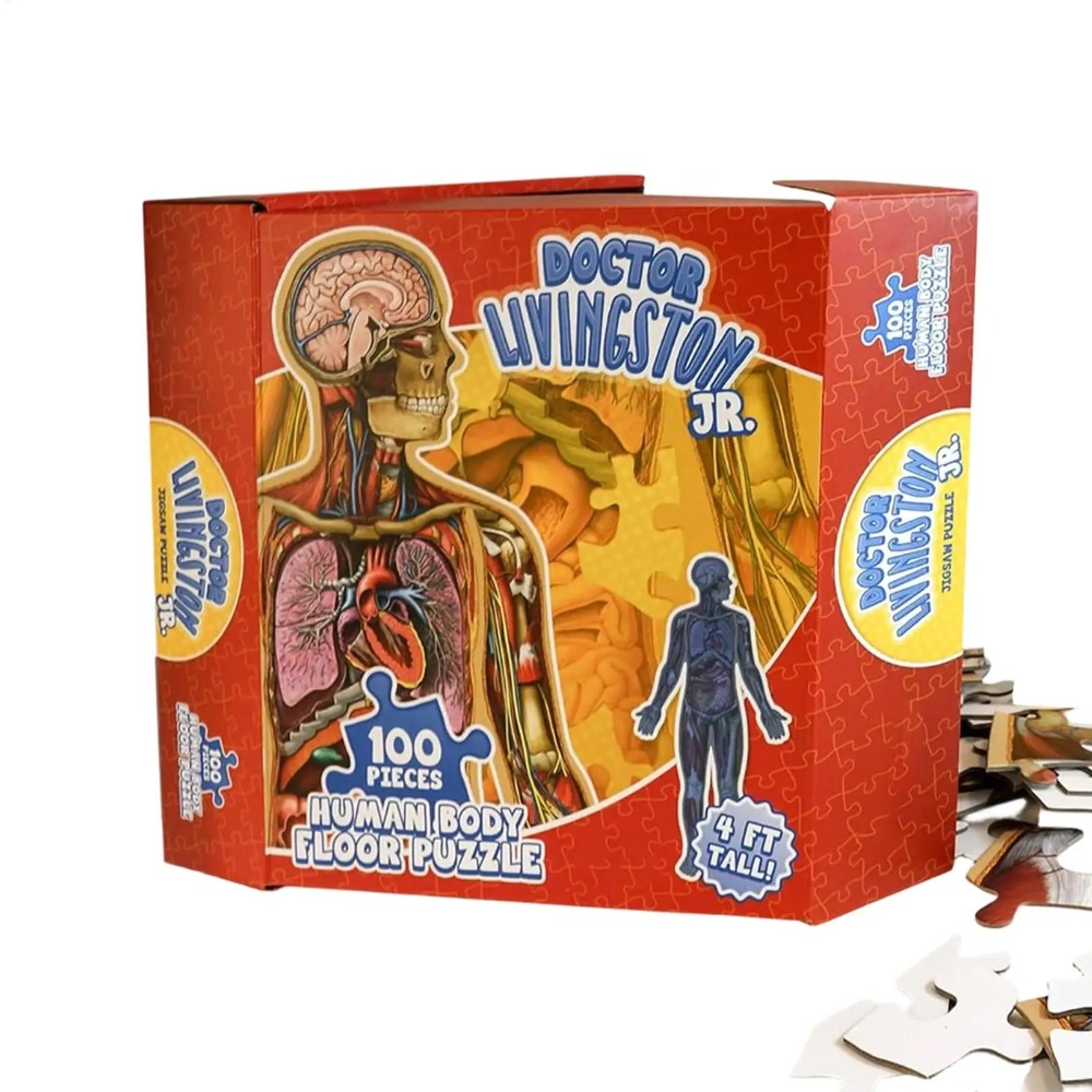 Human Body Puzzle - Quebra-Cabeça de Anatomia Humana com 100