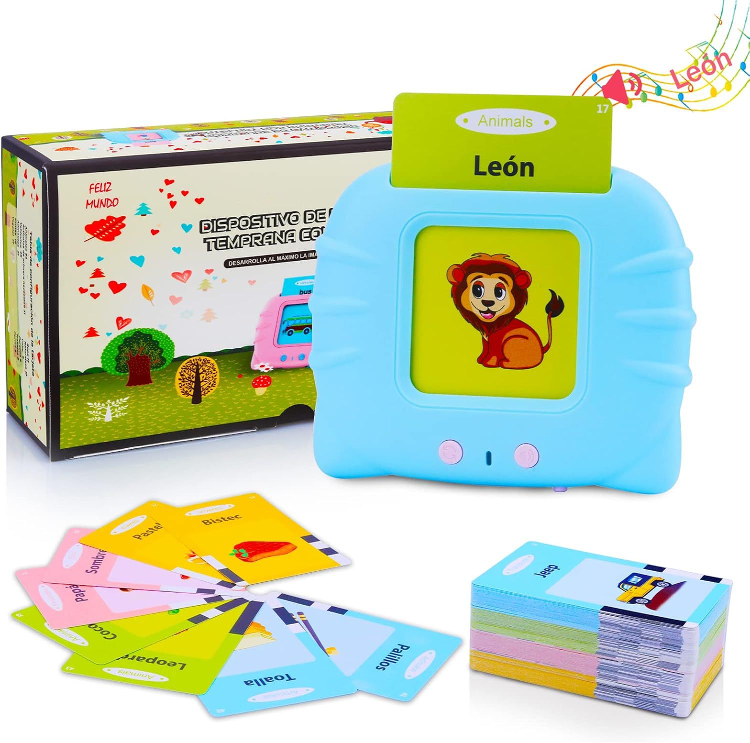 Kids Educational Reader - Leitor de Cartões BearBoo, Dispositivo de
