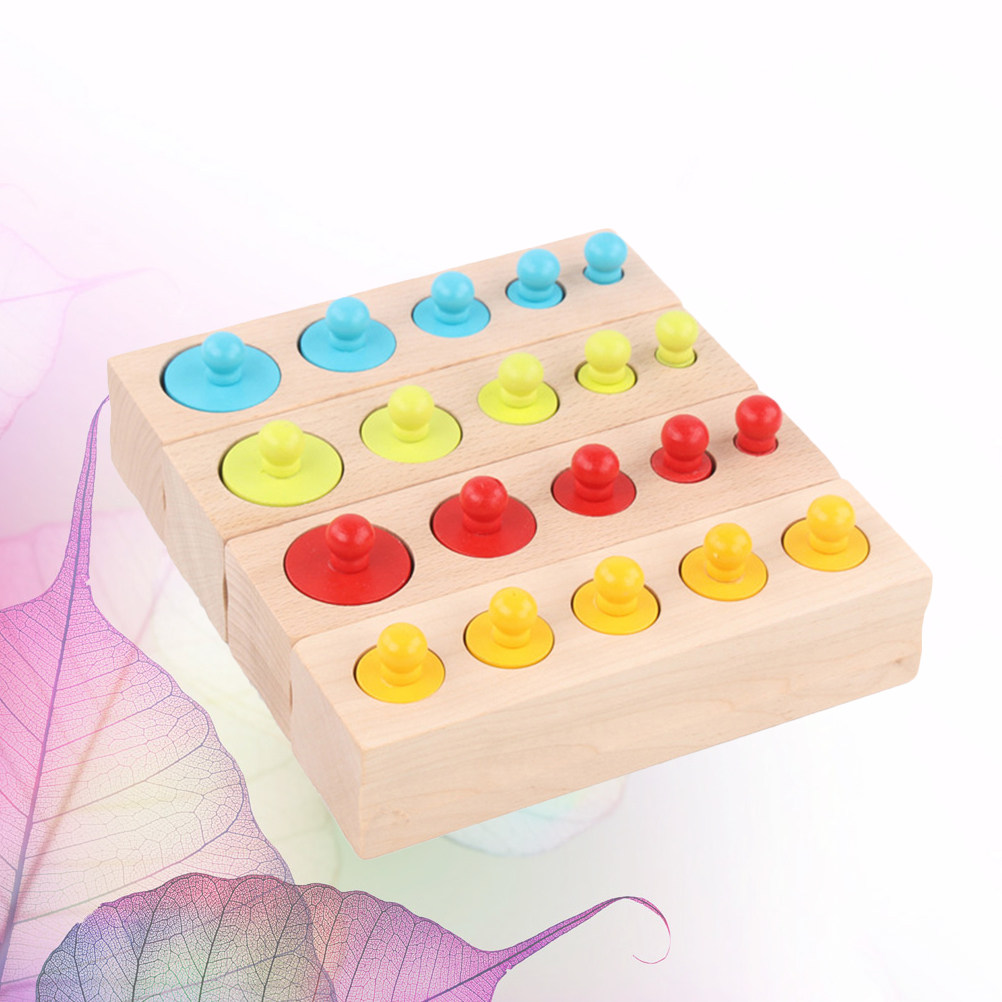 Kids Education Bond - Brinquedo de Madeira Colorido para Educação