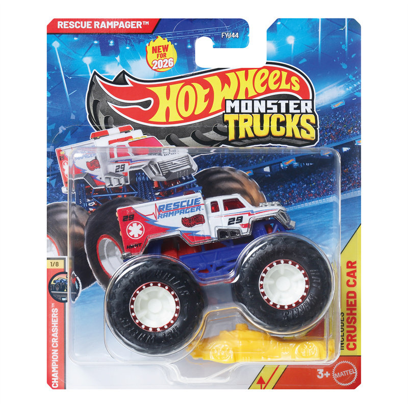Hot Wheels Car Monster Trucks - Hot Wheels Carro MONSTER TRUCKS Rescue
