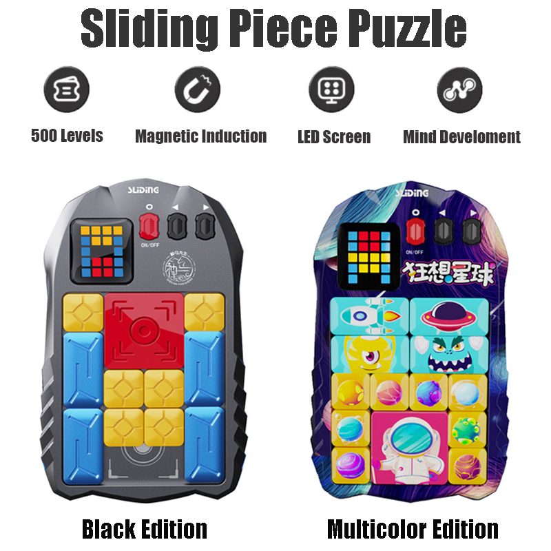 Kids Education Questions - Super huarong estrada sliding peça quebra-cabeça