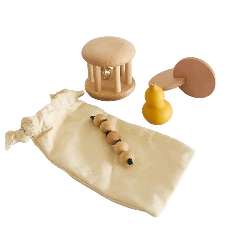 Kids Educational Box - Montessori madeira agarrando contas brinquedos para
