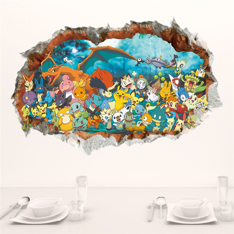 Kids Education Quotes - Desenhos animados Pokémon Pikachu Adesivo de