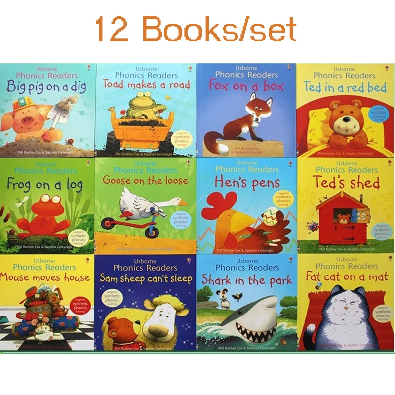 Kids Educational Reader - 12 livros para 1 conjunto crianças