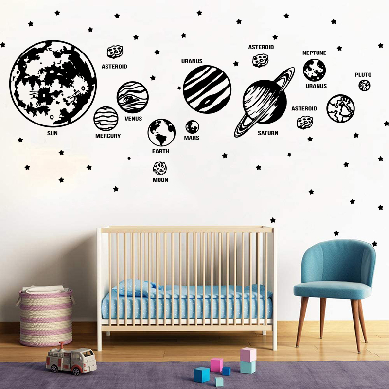 Kids Education Quotes - Grandes planetas sistema solar astronomia adesivo