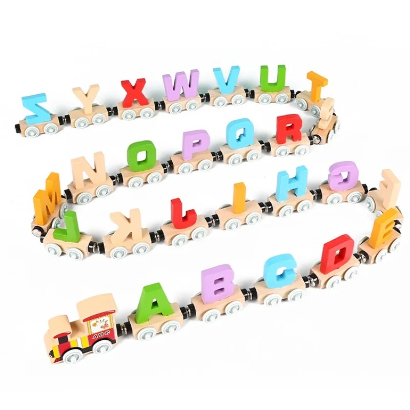Kids Educational Box - Montessori trem de madeira brinquedo cedo