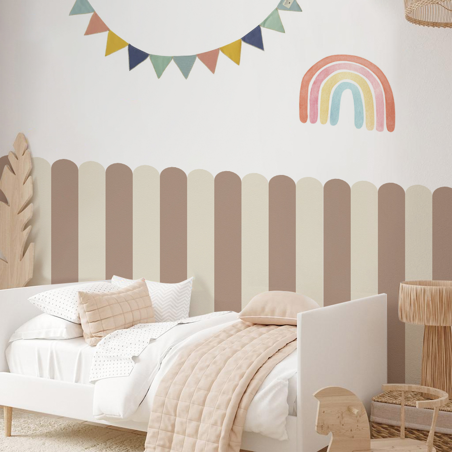 Kids Education Quotes - Multicolorido vertical listrado arco papel de
