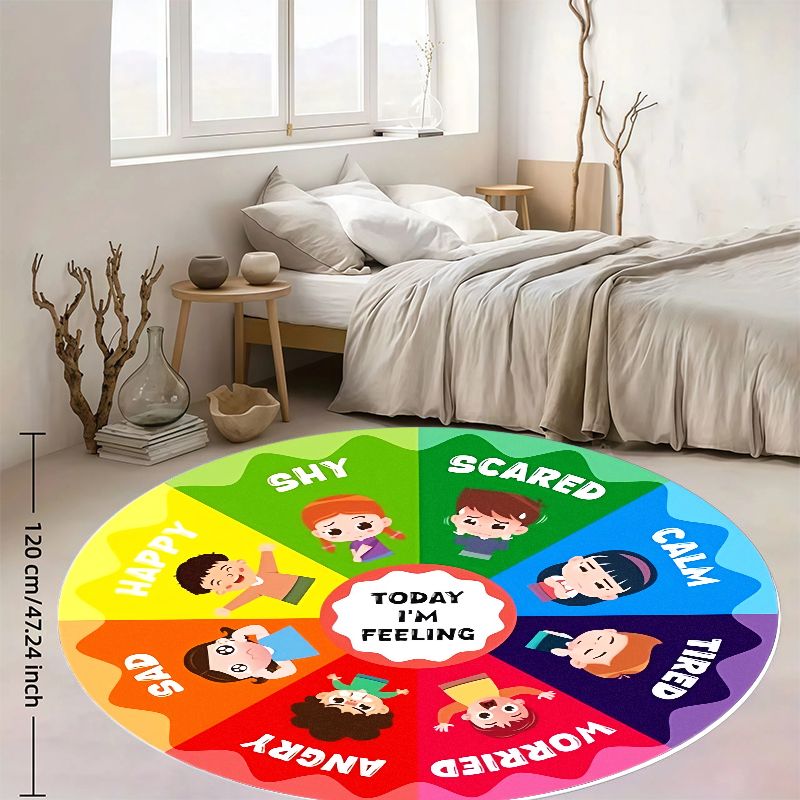 Tapete redondo de flanela com  - Kids Education Room avaliação e preço