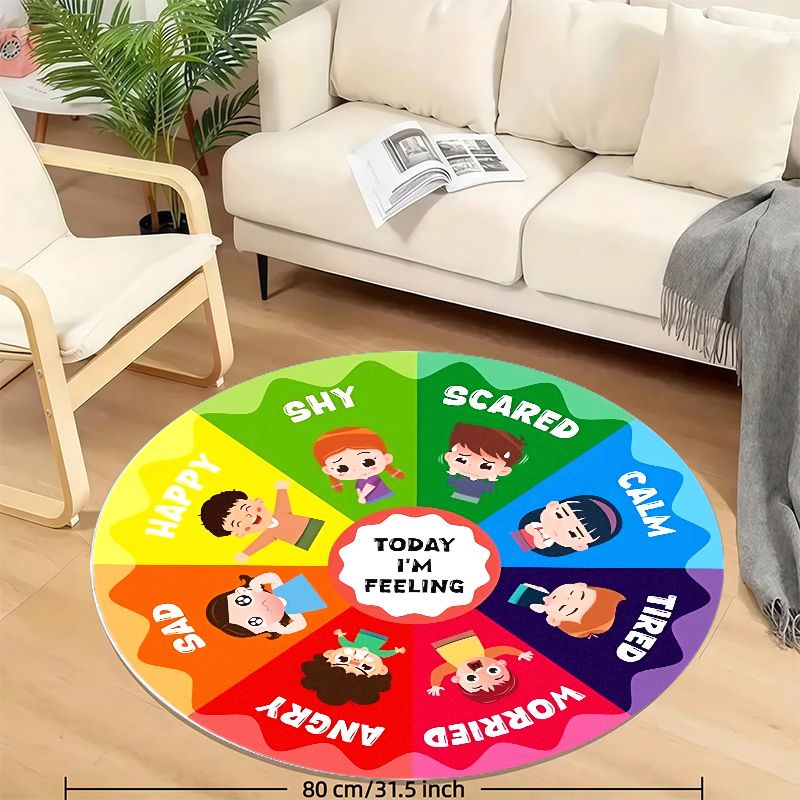 Tapete redondo de flanela com  - Kids Education Room avaliação e preço
