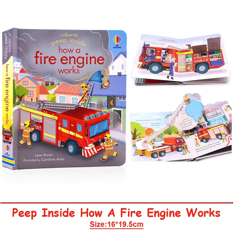 Usborne Peep Inside: Como Func - English Kids Education avaliação e preço