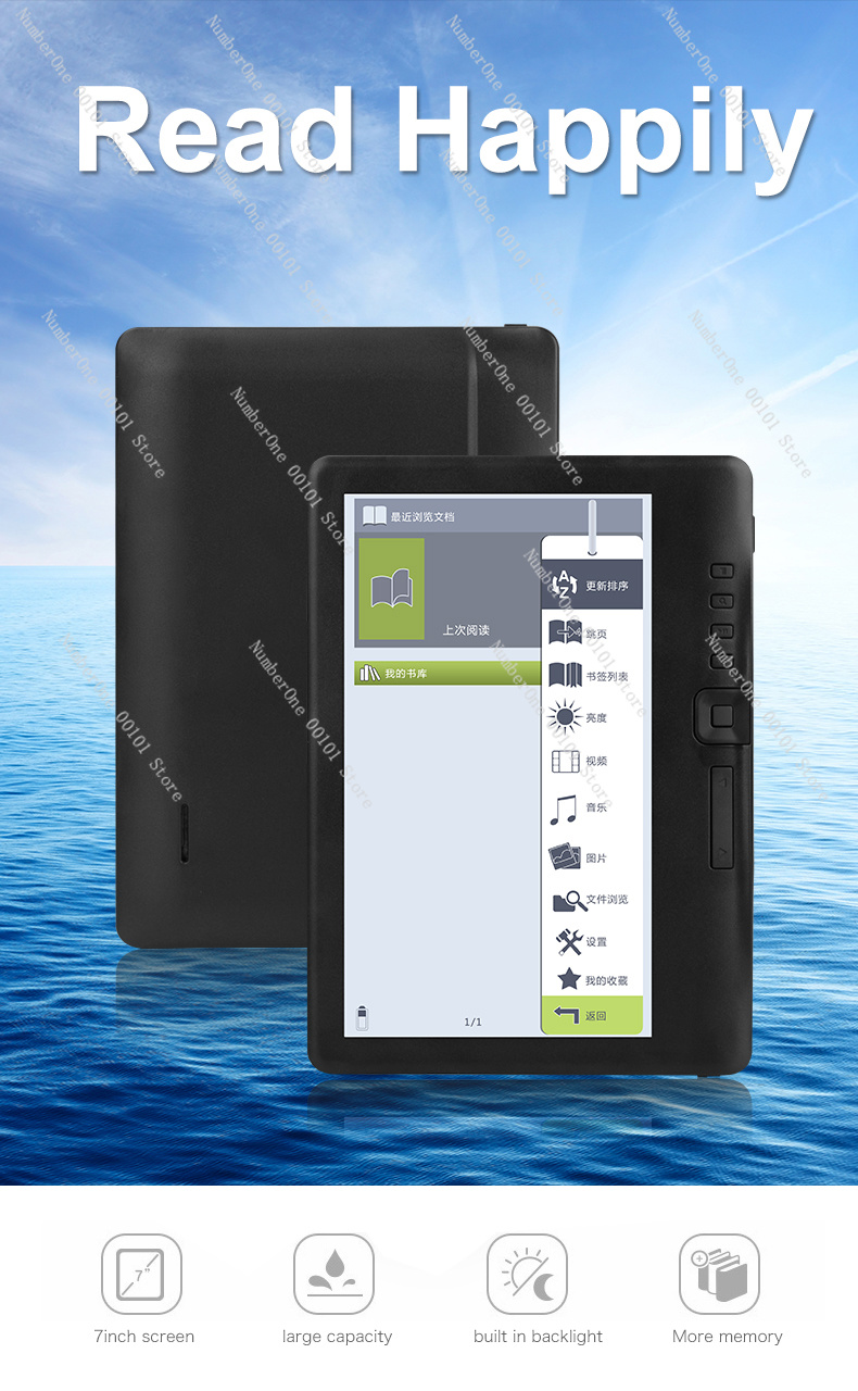 Tablet E-Reader M7 de 7 Polega - Kids Educational Reader avaliação e preço