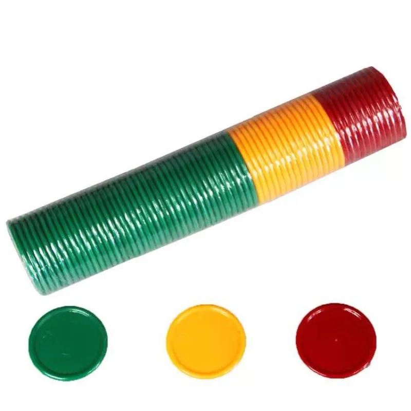 Fichas de pôquer 3.2cm 3 cores - Kids Education Room avaliação e preço