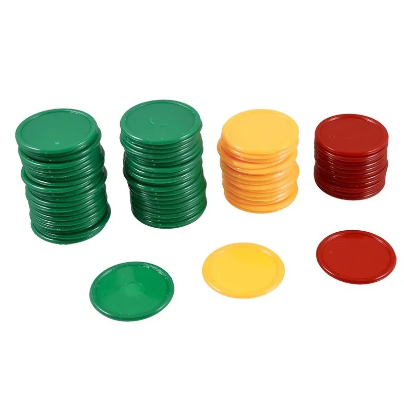 Fichas de pôquer 3.2cm 3 cores - Kids Education Room avaliação e preço