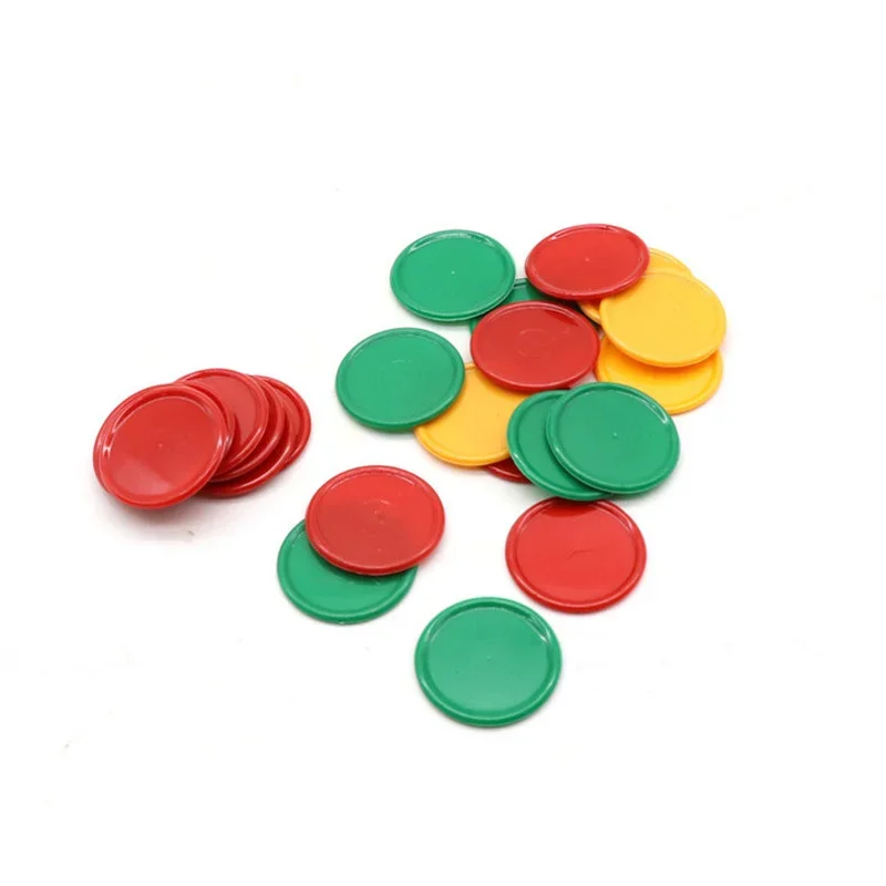 Fichas de pôquer 3.2cm 3 cores - Kids Education Room avaliação e preço