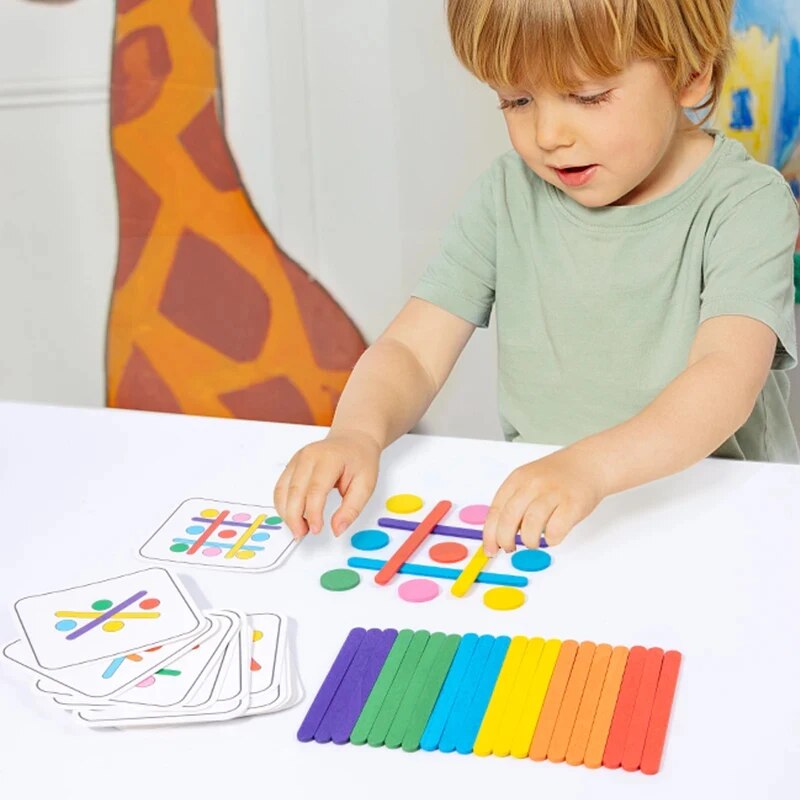 Crianças arco-íris vara pensan - Kids Educational Box avaliação e preço