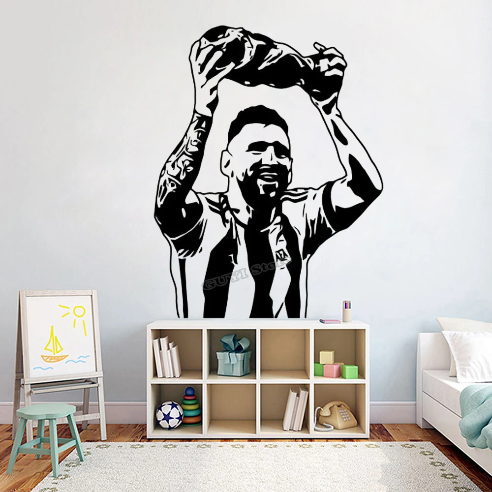 Messi adesivo de parede decalq - Kids Education Quotes avaliação e preço