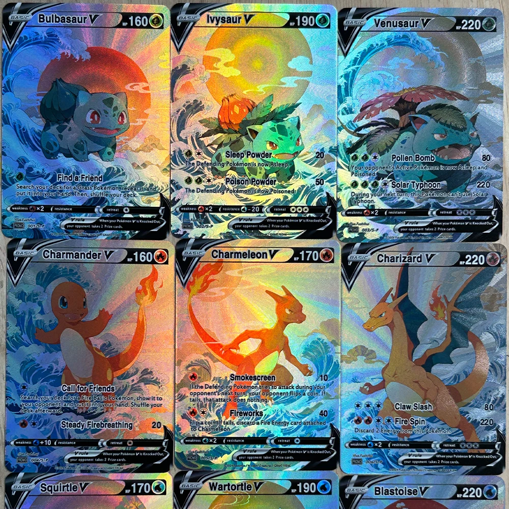 9 Pçs/set DIY Anime PTCG Coleç - English Kids Education avaliação e preço